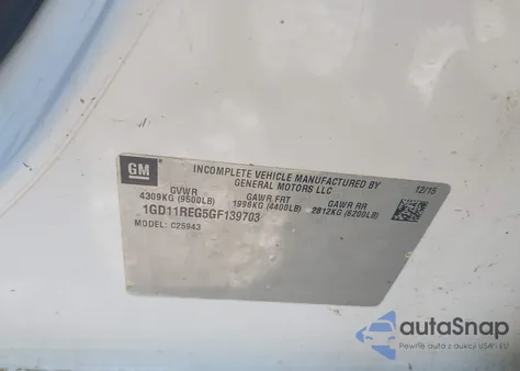 2016 GMC Sierra 2500Hd z USA, uszkodzony, nr VIN 1GD11REG5GF139703